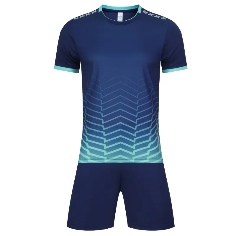 Soccer Uniform – Navy & Teal (SC-09) – custom teamwear by Shazbro