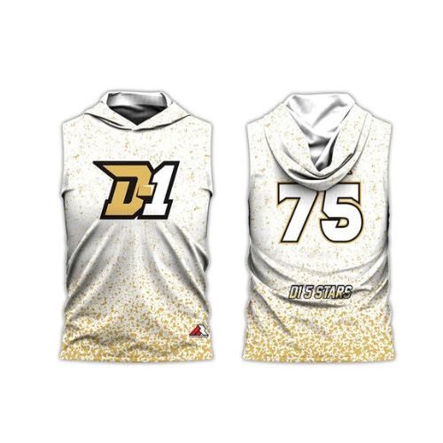 7v7 Uniform – White & Gold (SV-04) – custom teamwear by Shazbro