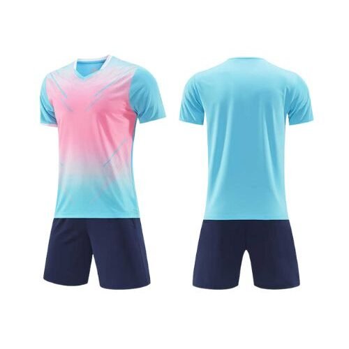 Volleyball Uniform – Sky Blue & Pink (VB-03) – custom teamwear by Shazbro
